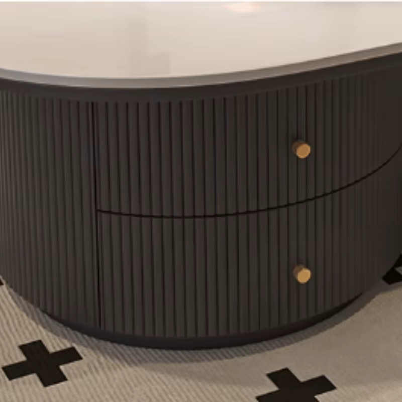 Tiroir blanc Table basse fleur Design luxe salon Table basse bureau bas Mesas De Centro Para Sala accessoires pour la maison