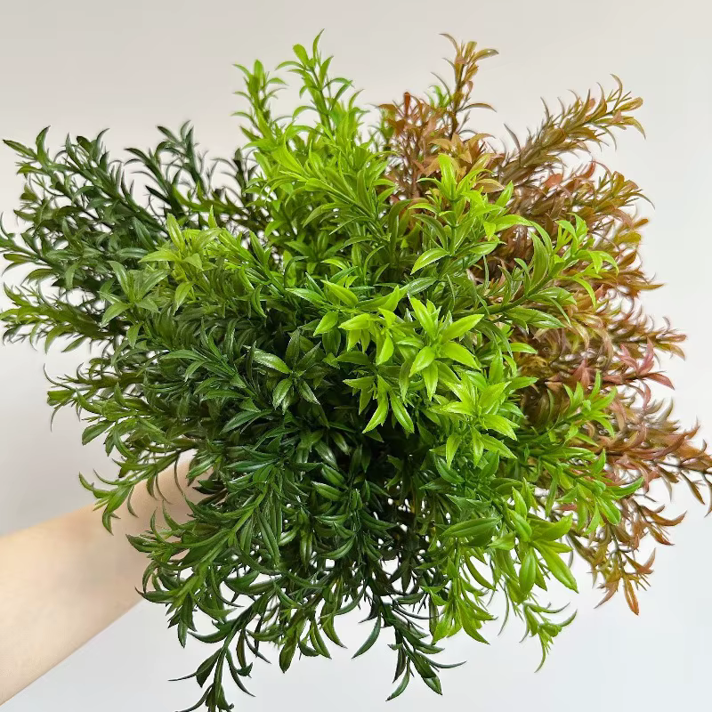 10 pièces de plantes vertes artificielles en plastique