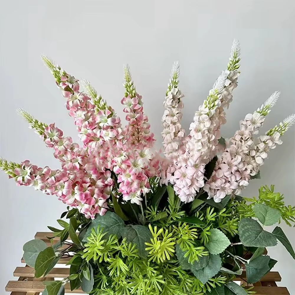5 tiges de fleurs artificielles de jacinthe