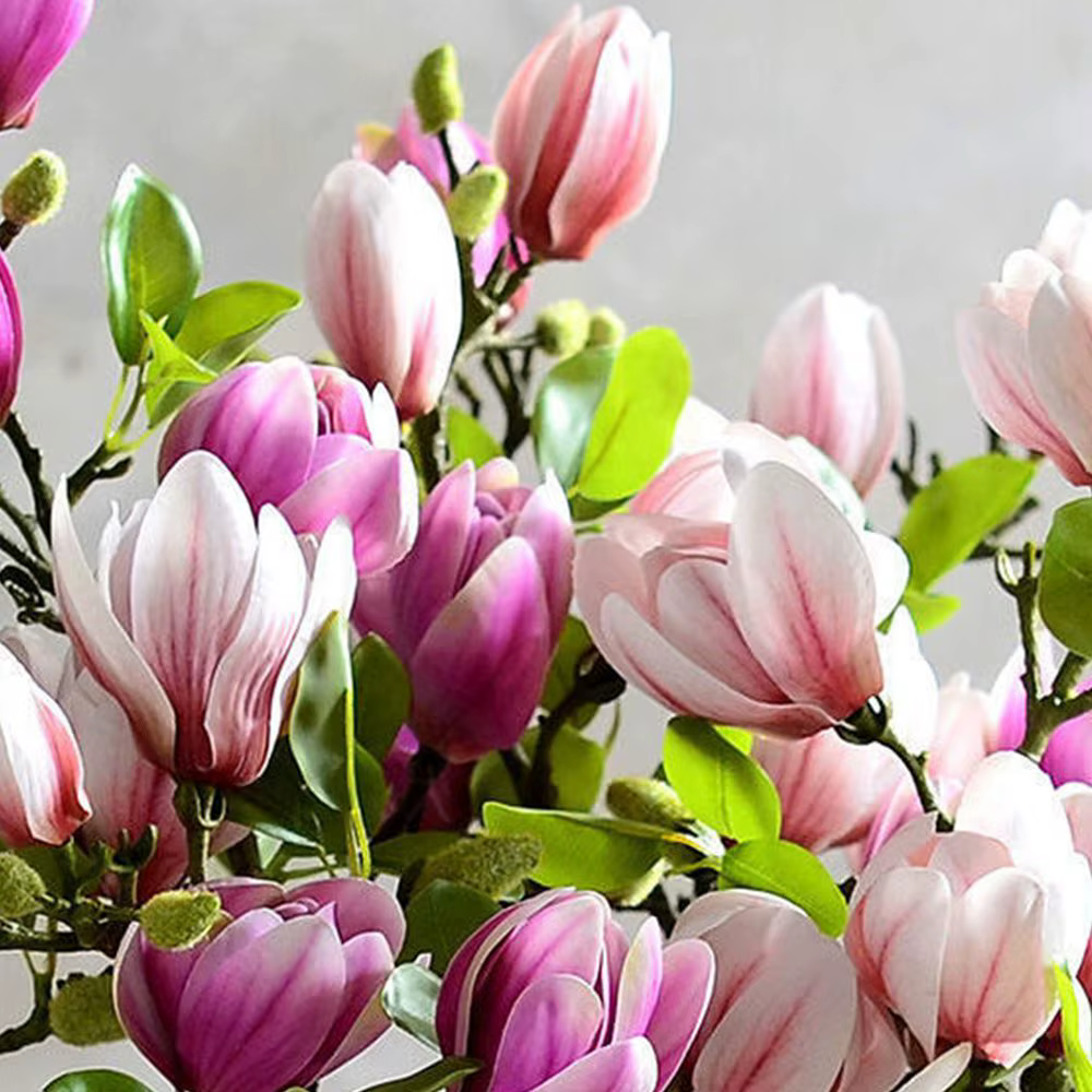 Bouquet de fleurs artificielles InjMagnolia