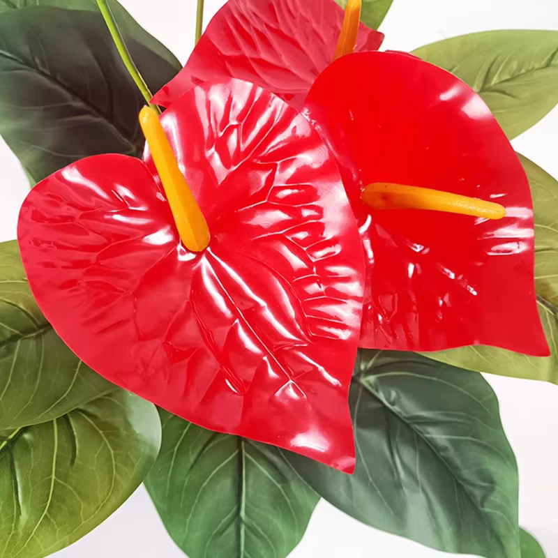 Anthurium artificiel à 18 têtes