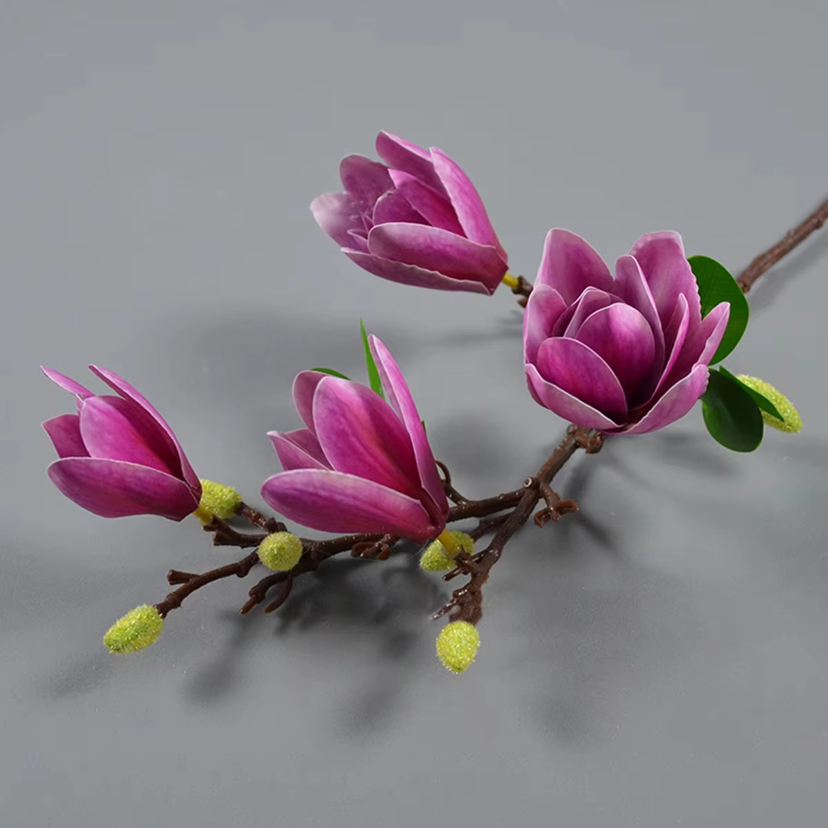 Uflower 67cm soie Magnolia branche fleurs artificielles maison jardin hôtel Table Vase décor bricolage Photo