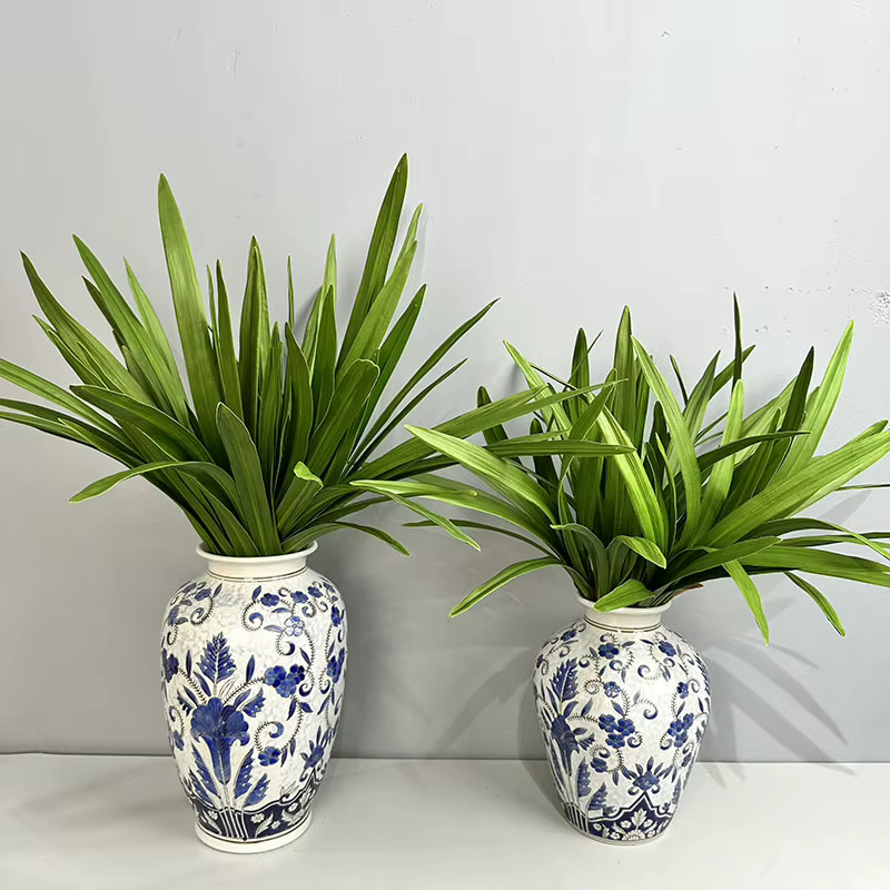 Feuilles d'orchidées épée artificielles