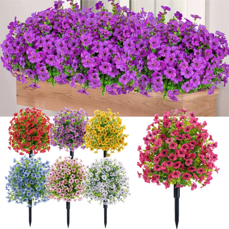 Fausses fleurs d'extérieur résistantes aux UV