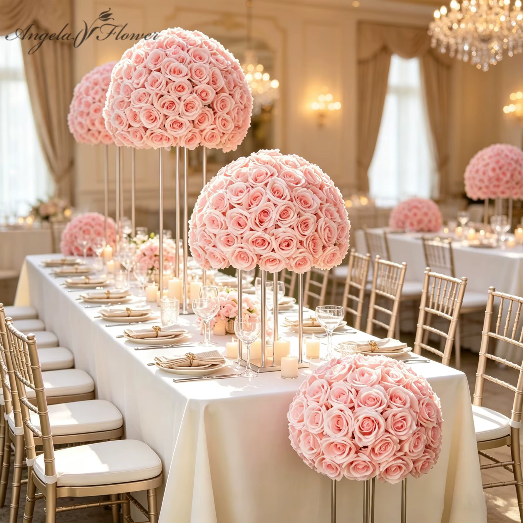Angela Flower A9185 Rose artificielle
