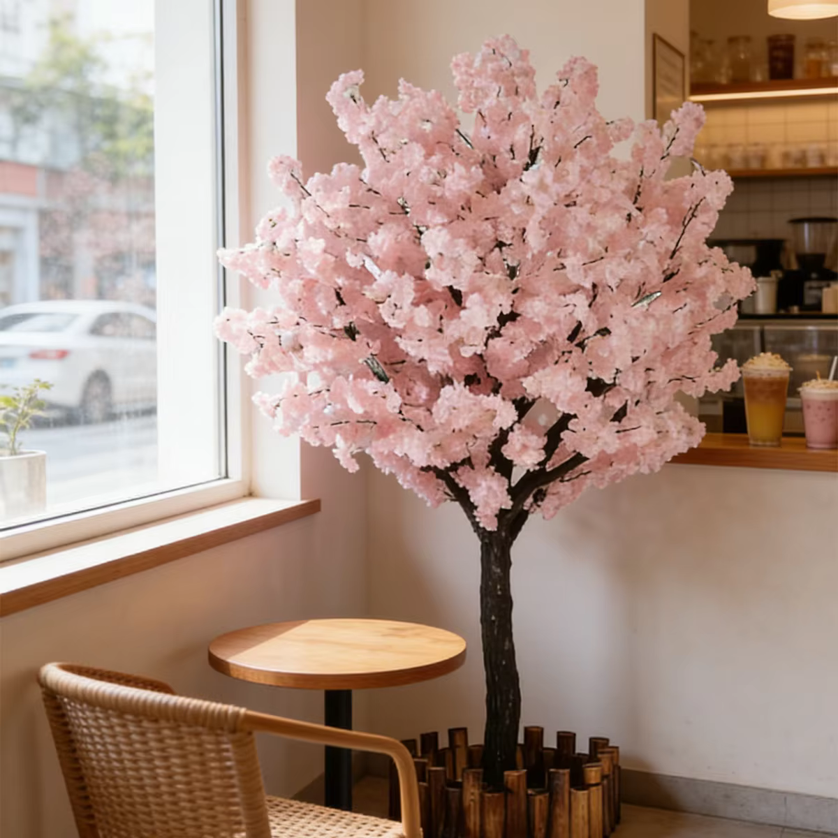 Arbre à fleurs de cerisier artificiel éternel