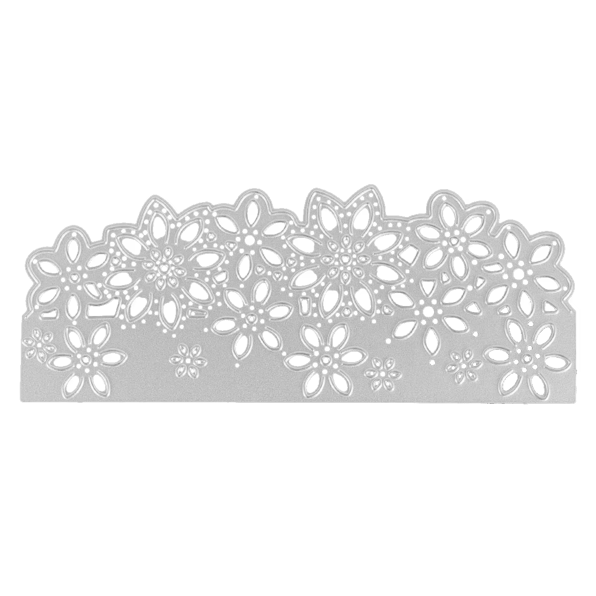 Matrices de découpe en métal avec bordure en dentelle de fleur