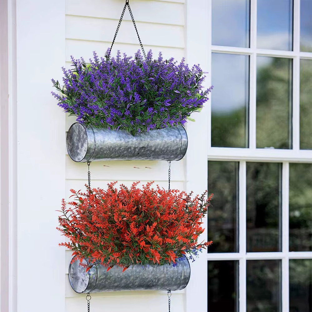 Décor de jardin, fleurs artificielles à faible entretien