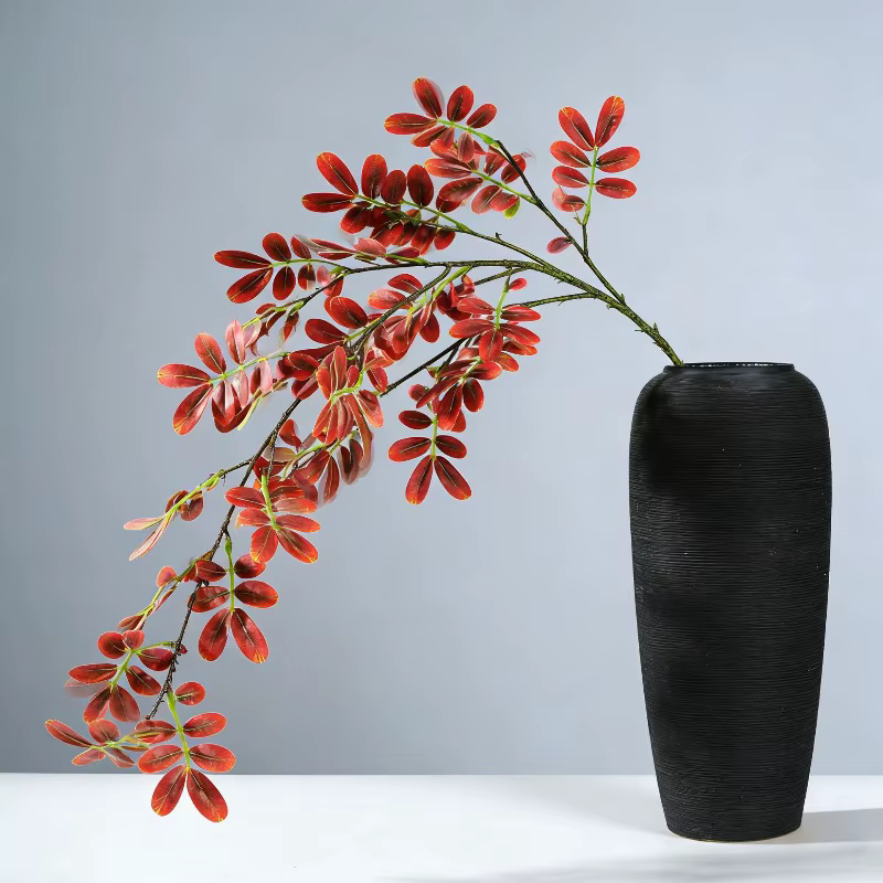 5 pièces de plantes vertes artificielles en plastique pour mariage