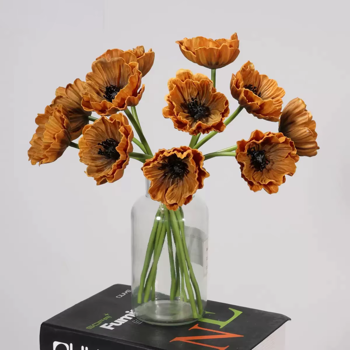 Bouquet de coquelicots artificiels en PU