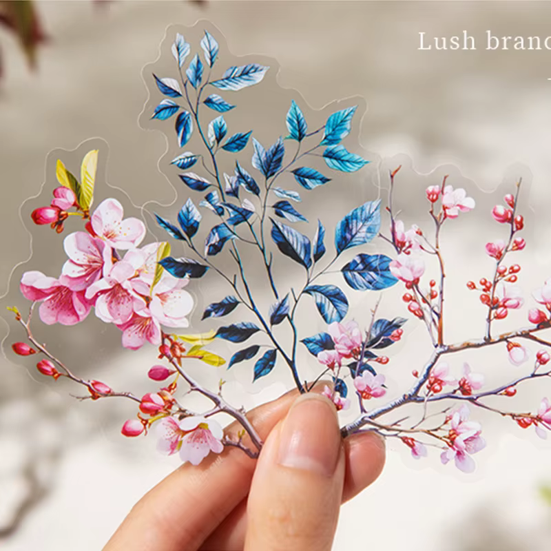 Autocollants fleurs plantes