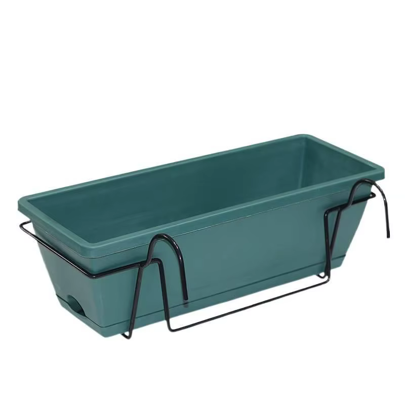 Support rectangulaire suspendu pour pots de fleurs