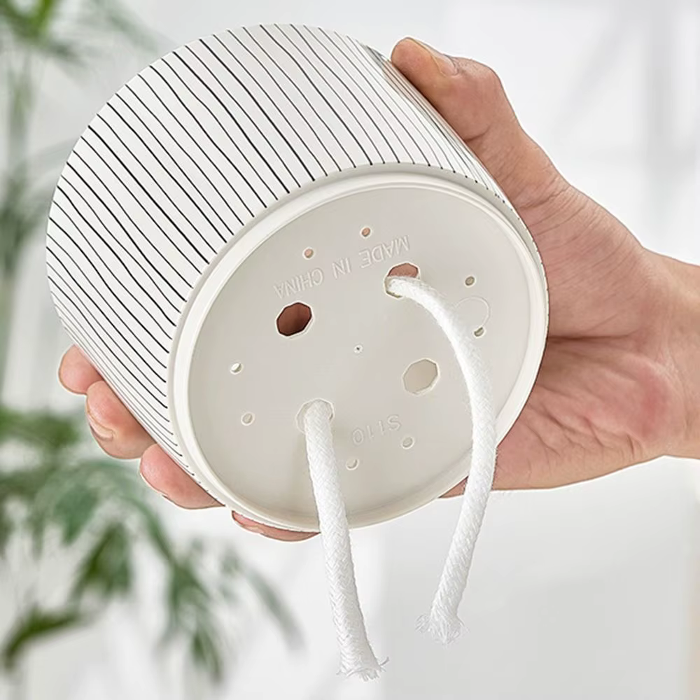 Pot de plantes transparent auto-arrosant