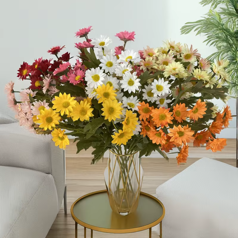 Daisy sauvage polonais artificielle de 22 pouces