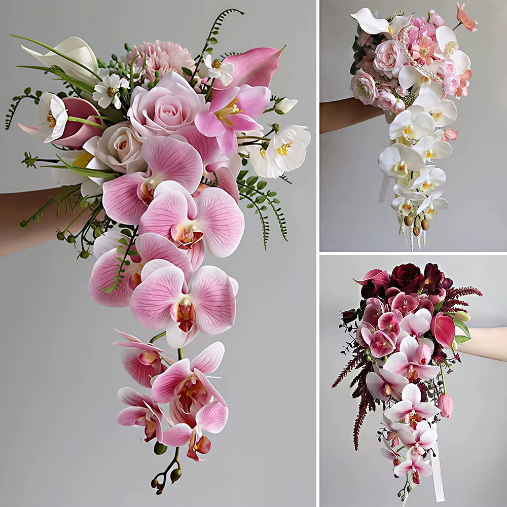 Bouquet de Mariage Cascade Effet Cascade
