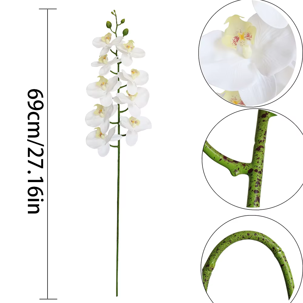 Branches de fleurs artificielles de Phalaenopsis