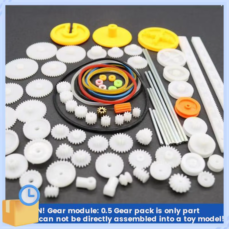 ABTK-DIY assortiment d'engrenages ensemble d'accessoires pour moteur voiture Robot divers douilles de ceinture d'essieu d'engrenage 82 pièces/ensemble