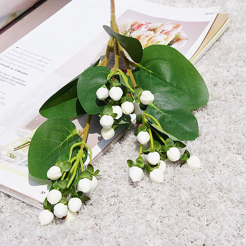 6pcHypericum fleur artificielle fausses plantes HomeDecor accessoires de photographie de mariage