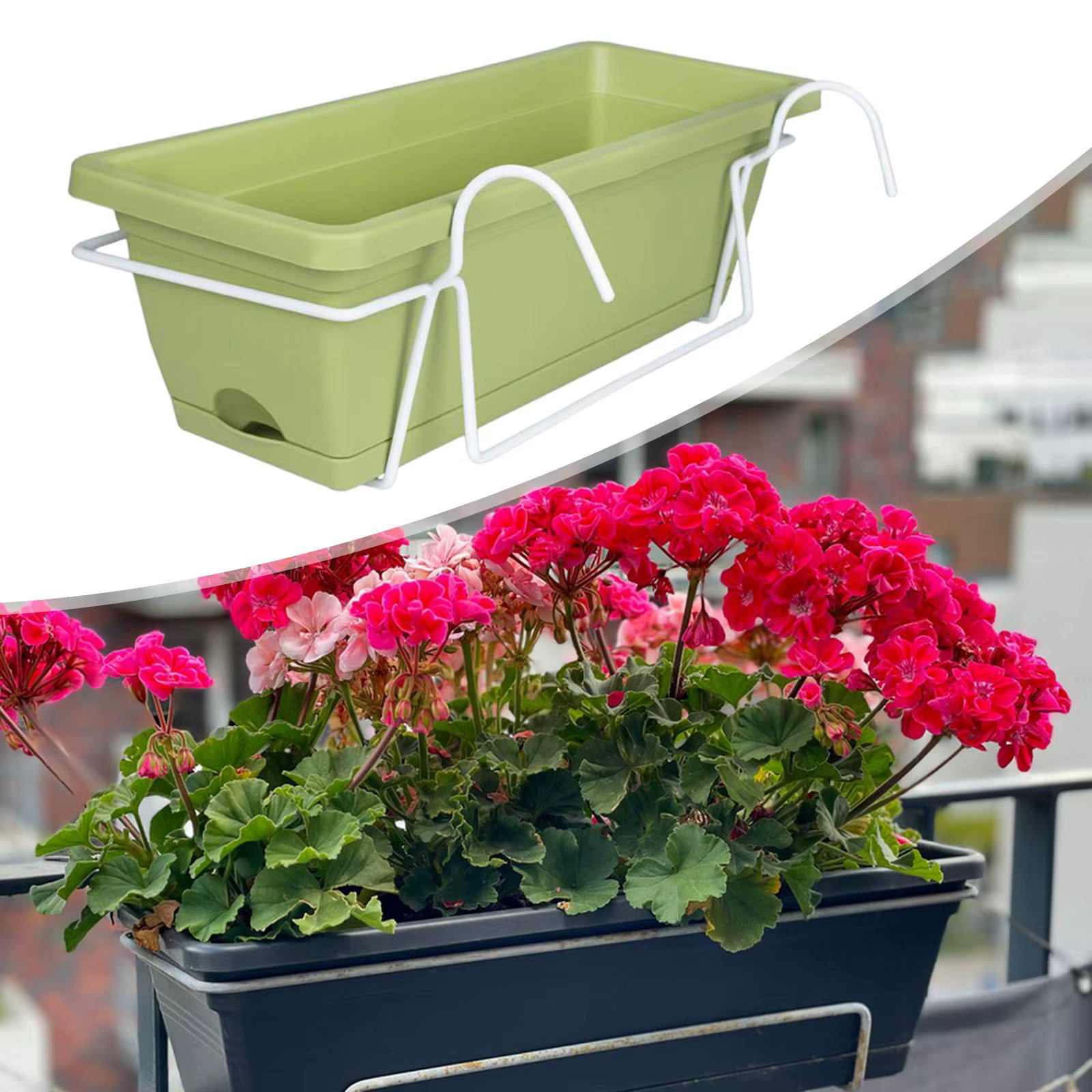 Boîte de support de plante de jardin de pot de fleur