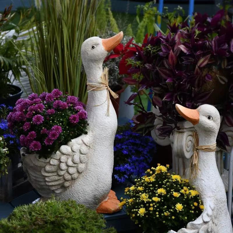 Pot de fleur en forme d'animal mignon