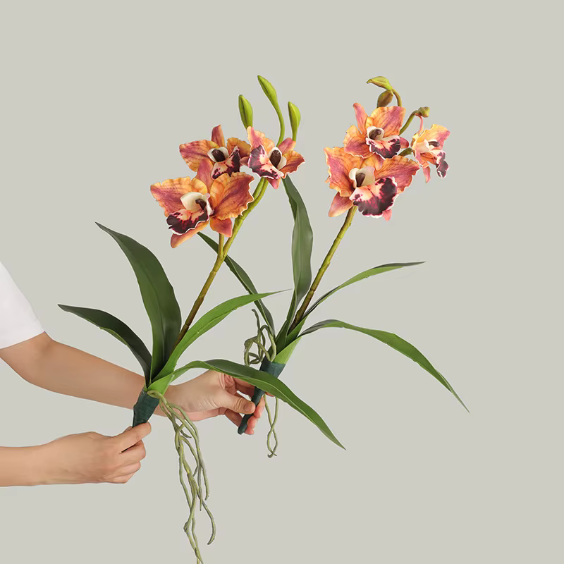 Fleur d'orchidée artificielle pour la décoration de la maison