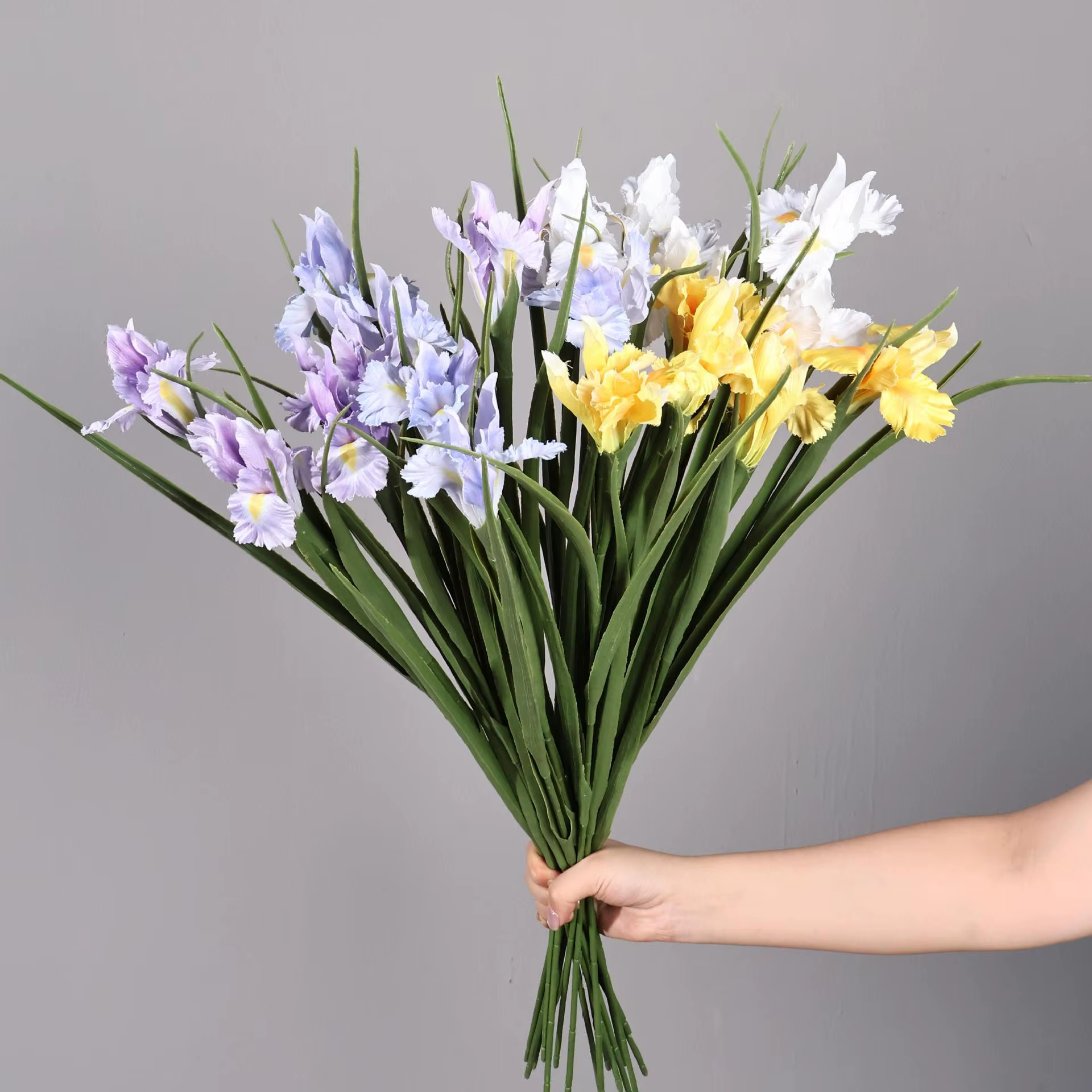 27In Iris fleur fleurs artificielles fausses