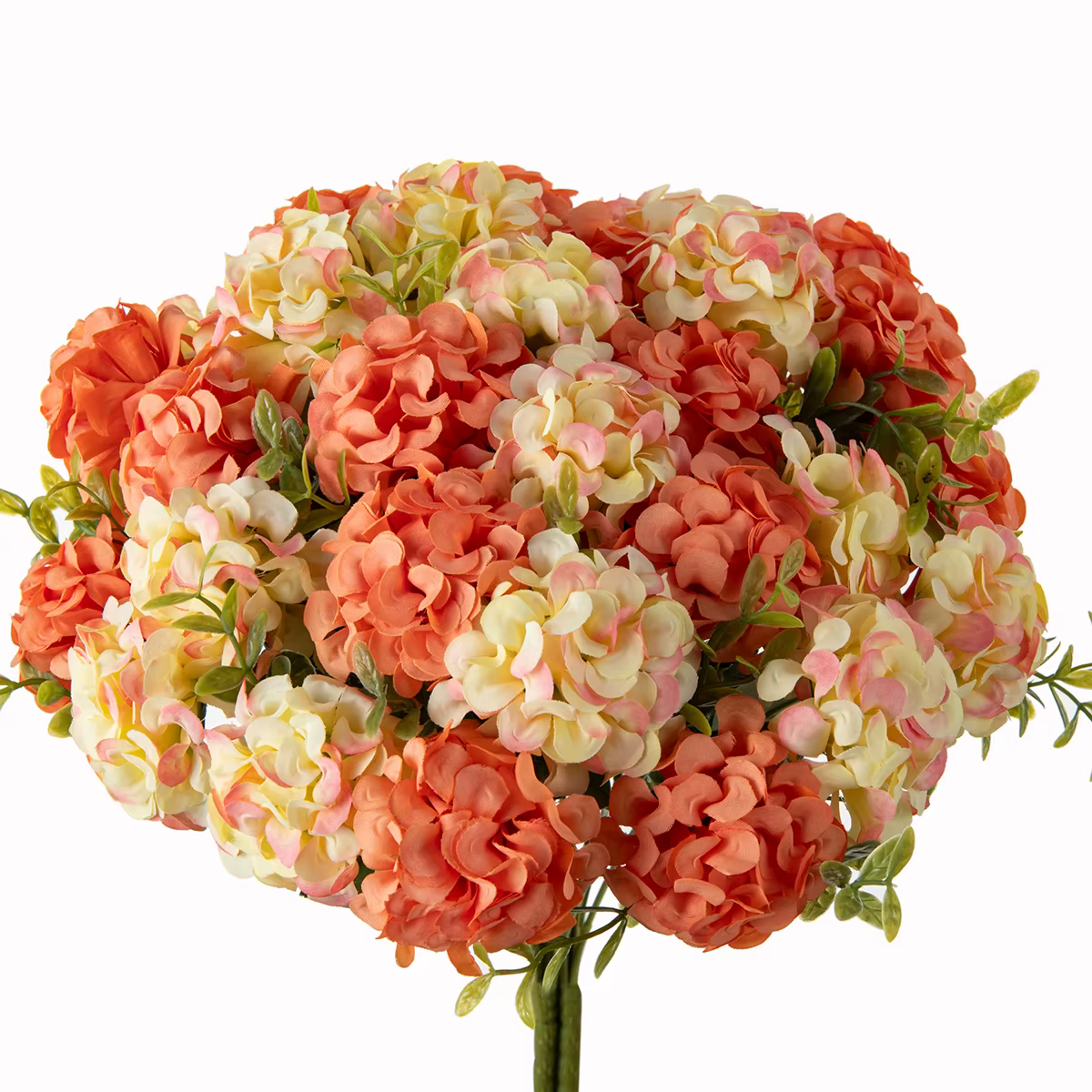 Fleurs d'hortensia simulées