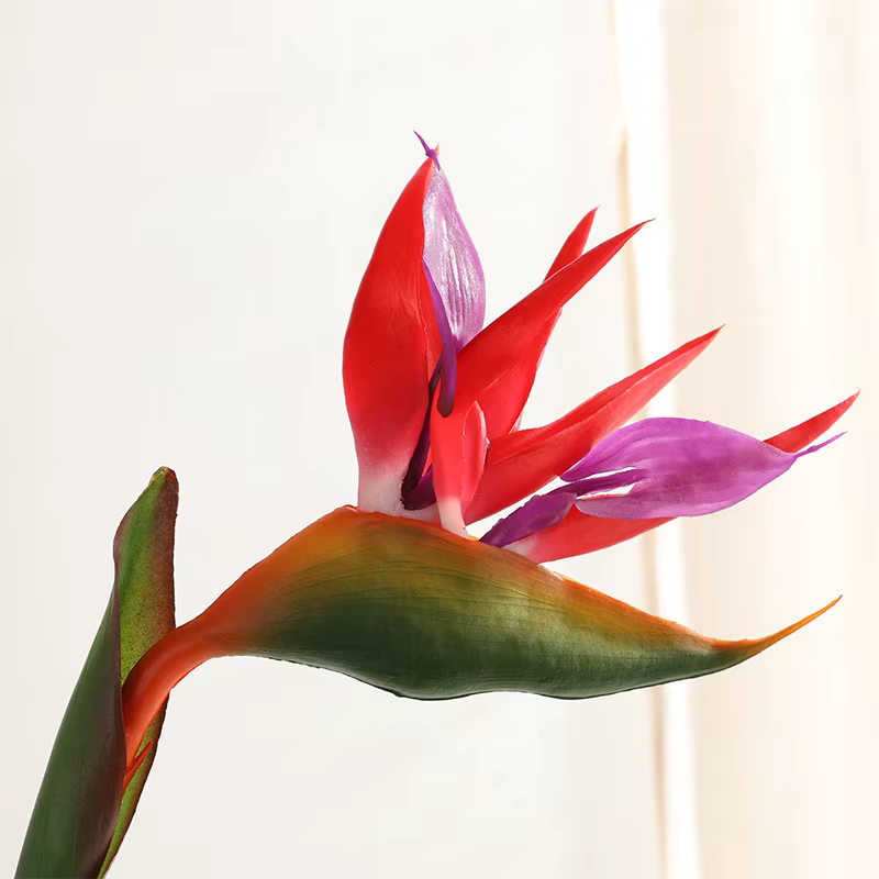 80cm nouvelle fleur artificielle haut de gamme unique branche paradis oiseau pour noël maison accessoires de fête de mariage faux décor de fleurs