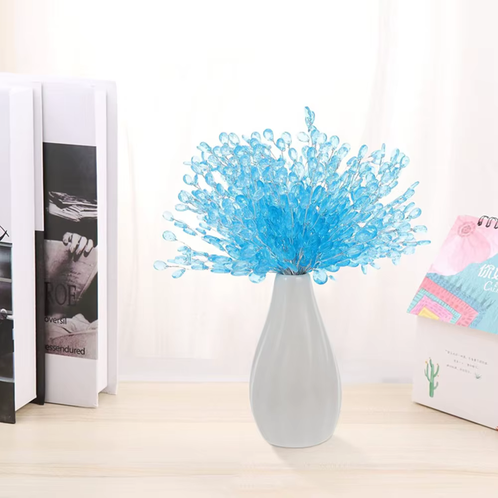 5/10pcs Fleur Artificielle Acrylique Gouttelette D'eau À La Main De Noël Halloween Chambre Décor Mariage Mariée Bouquet En Épingle À Cheveux BRICOLAGE Cadeaux