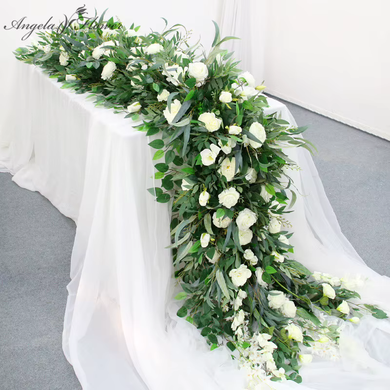 Fleur rangée feuille de saule
