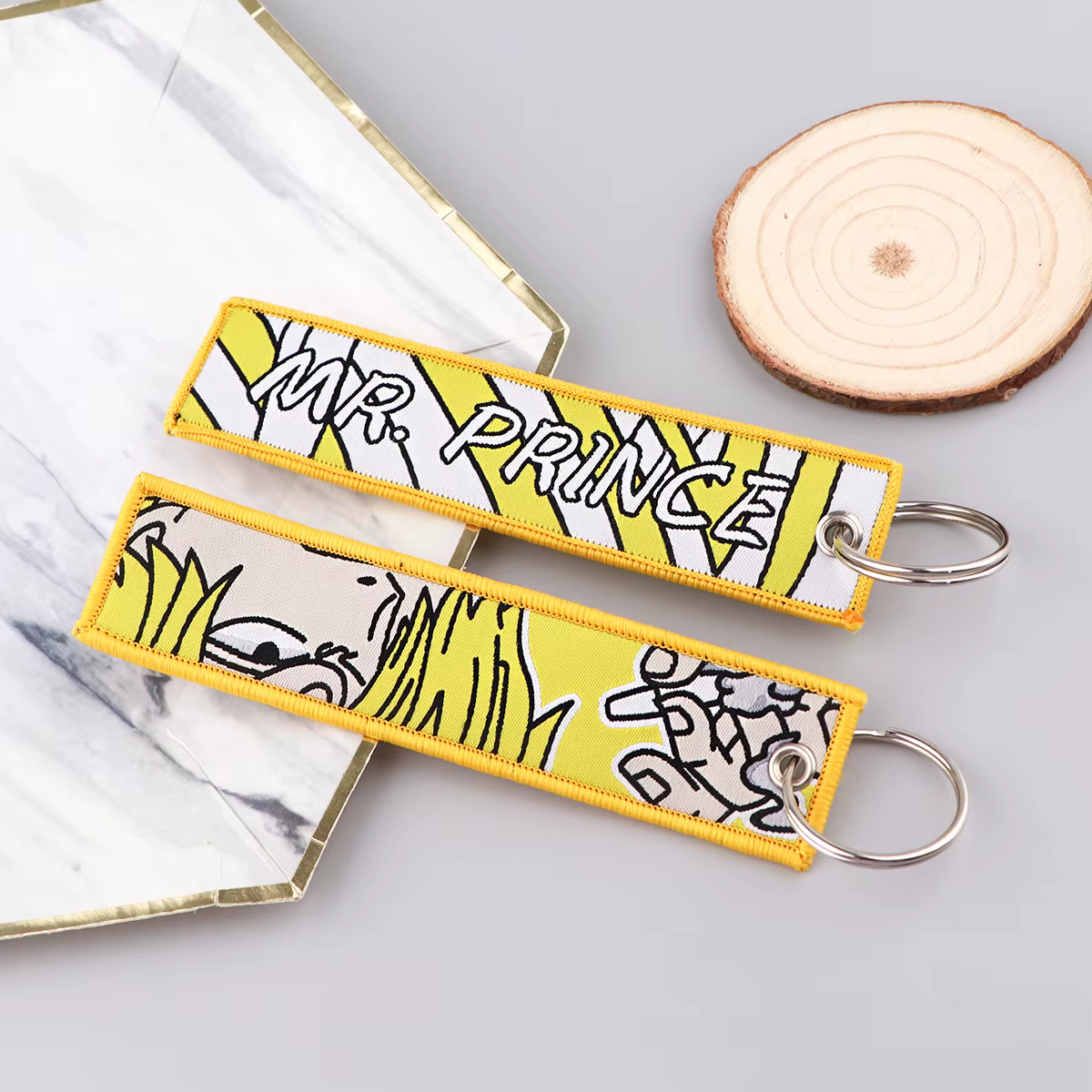 ONE PIECE Anime porte-clés pour hommes femmes broderie porte-clés porte-clés porte-clés motos porte-clés accessoires cadeaux