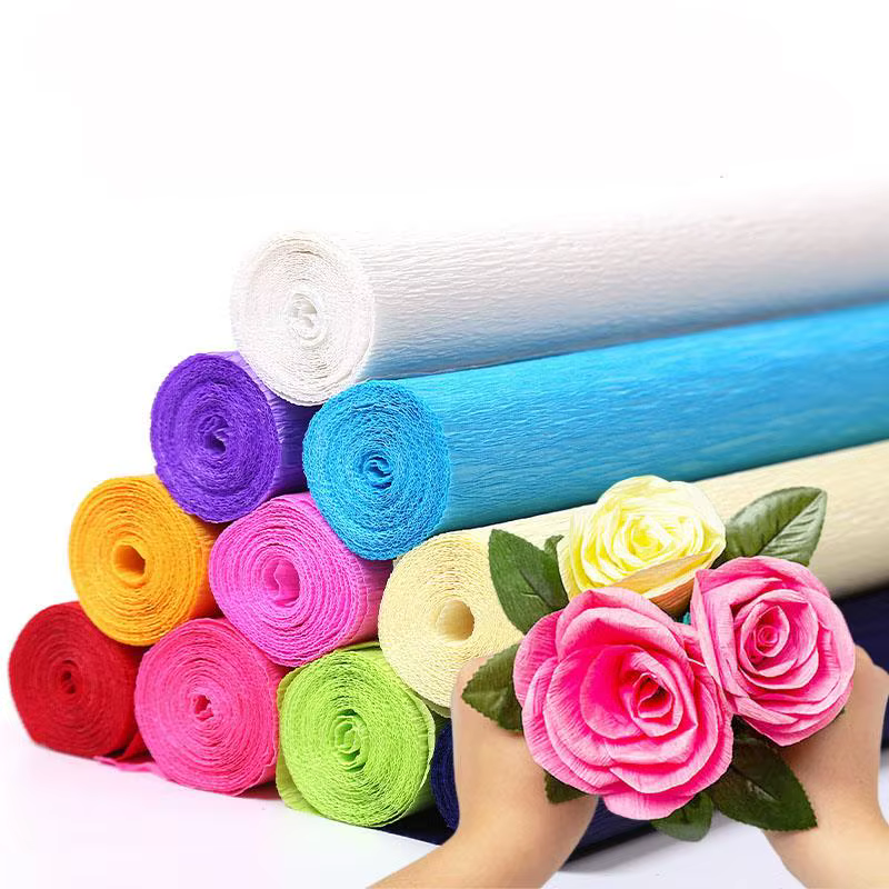 Papier pansement froissé pour emballage de fleurs