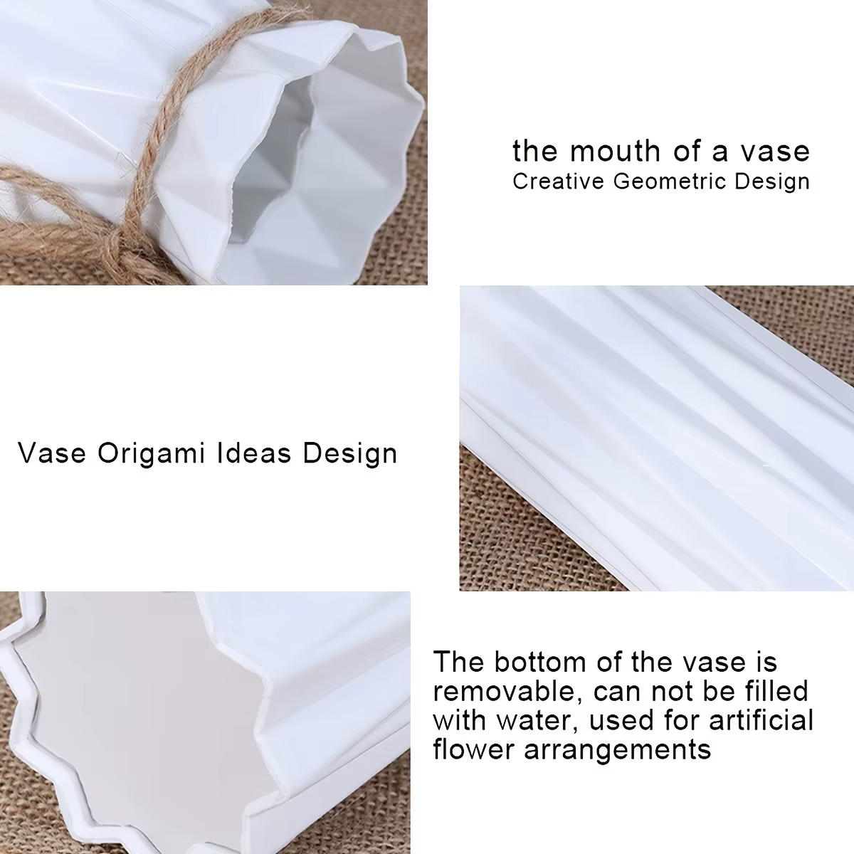 Vase en plastique imitation fleur