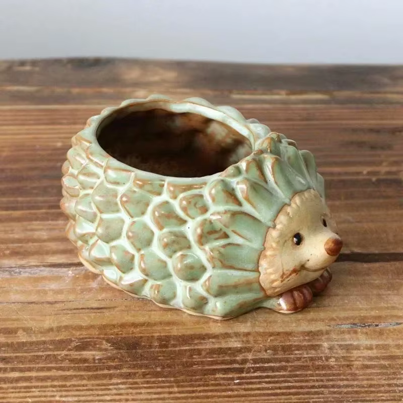 Jardinière en céramique hérisson mignon