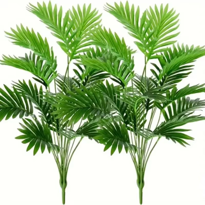 1/2 grandes plantes artificielles - Palmier à feuilles vertes denses
