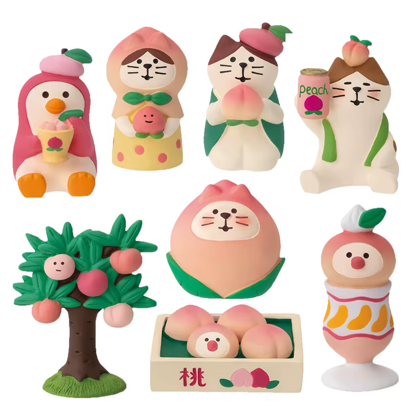 Ornements de jardin de fruits pêche créative maison bricolage Figurines jouets à la mode objets de collection artisanat