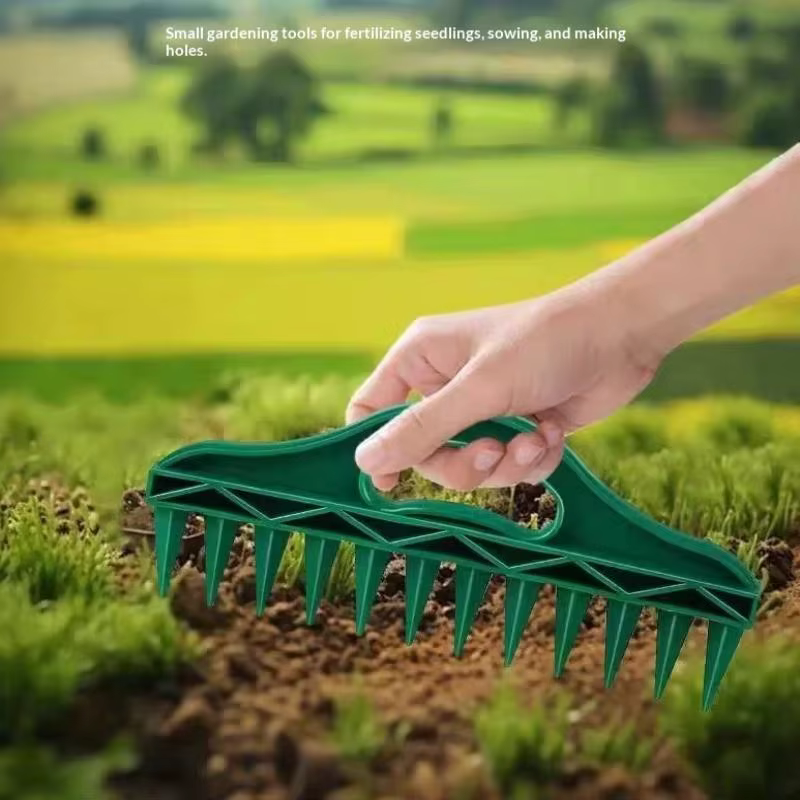 Semoir manuel portable pour semis de jardinage, perforateur de sol pour la plantation de graines et le desserrage du sol