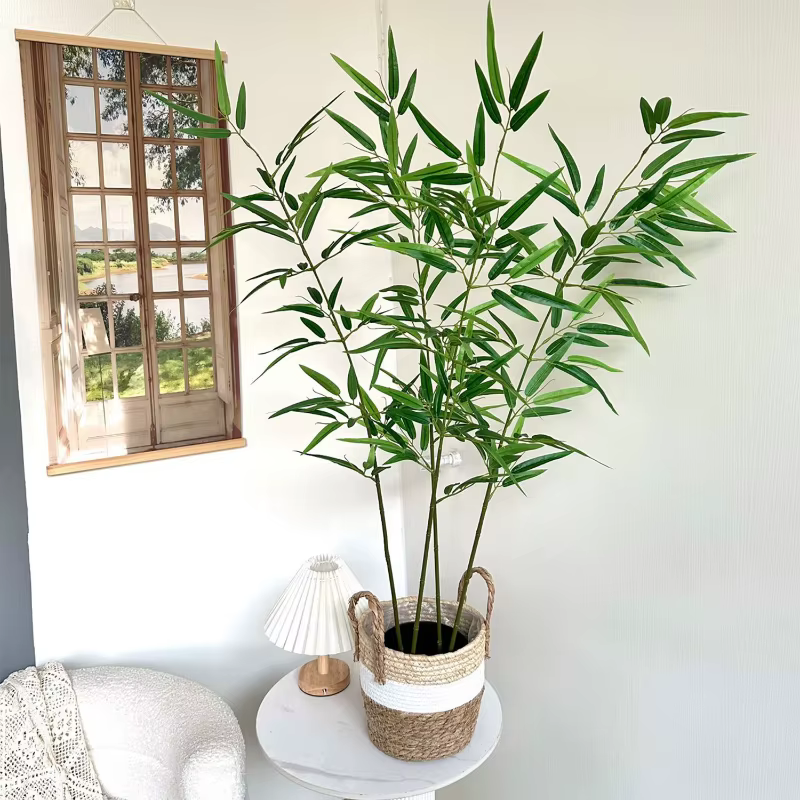 Bambou artificiel vert