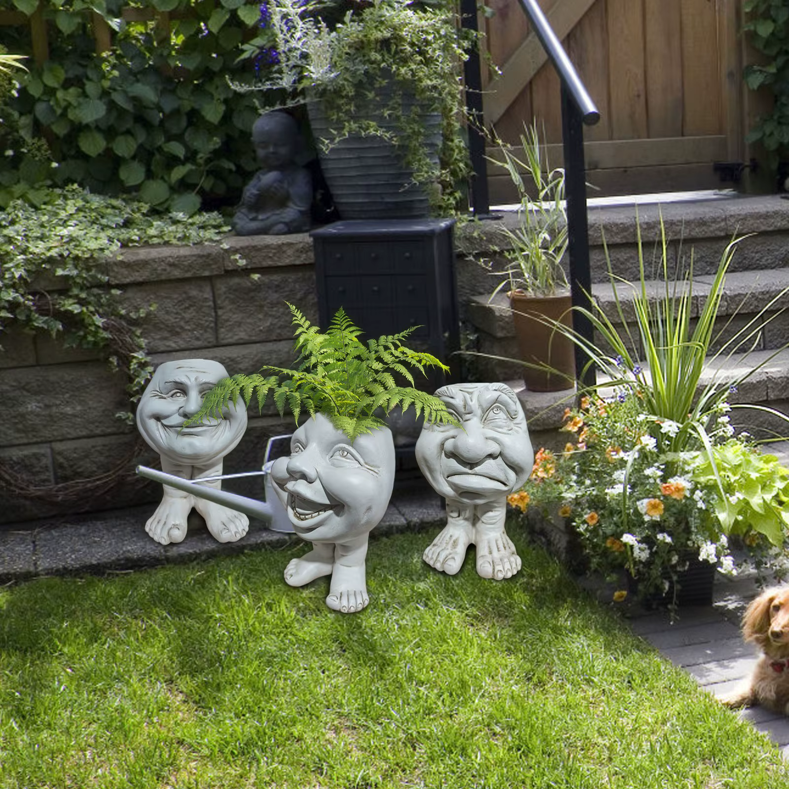 Ornement drôle de pot de fleur Muggle