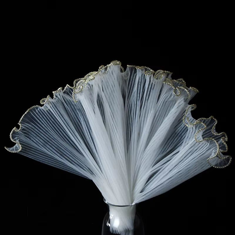 Phnom Penh Edge Wave Pearl Tulle Flower Wrapping Net Floral Bouquet Inner Lining Material Gift Box DIY Sewing Supplies Craft Pa