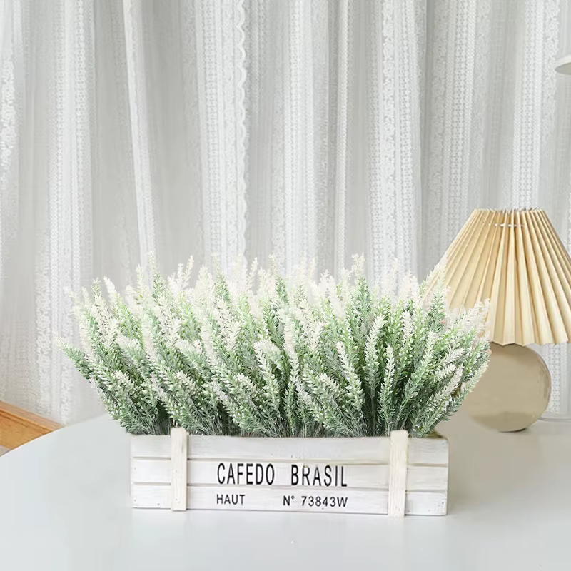 1/3/5 pièces fleur artificielle plante lavande Festival de noël mariage mariée Bouquet maison extérieure protection UV cadeau décoration