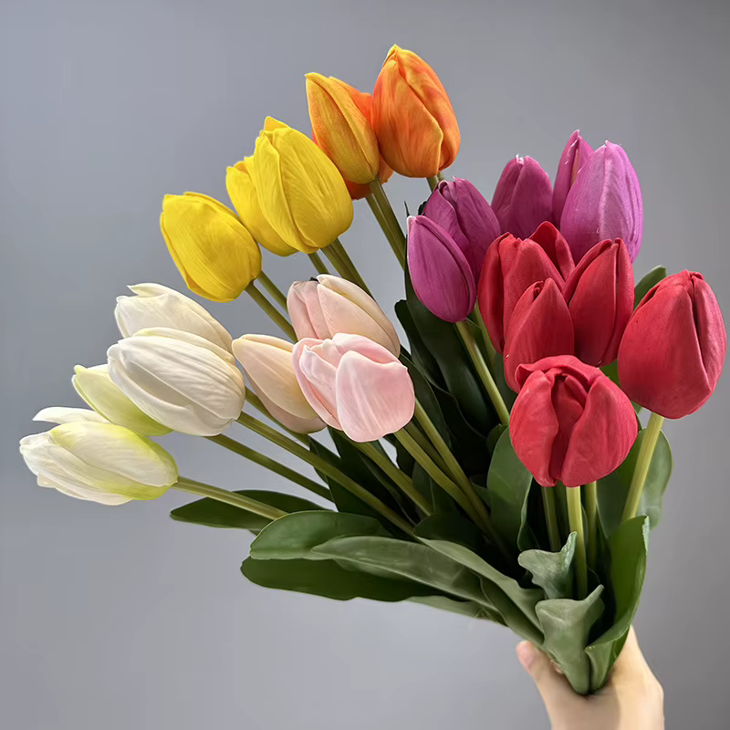 Bouquet de tulipes artificielles en PU