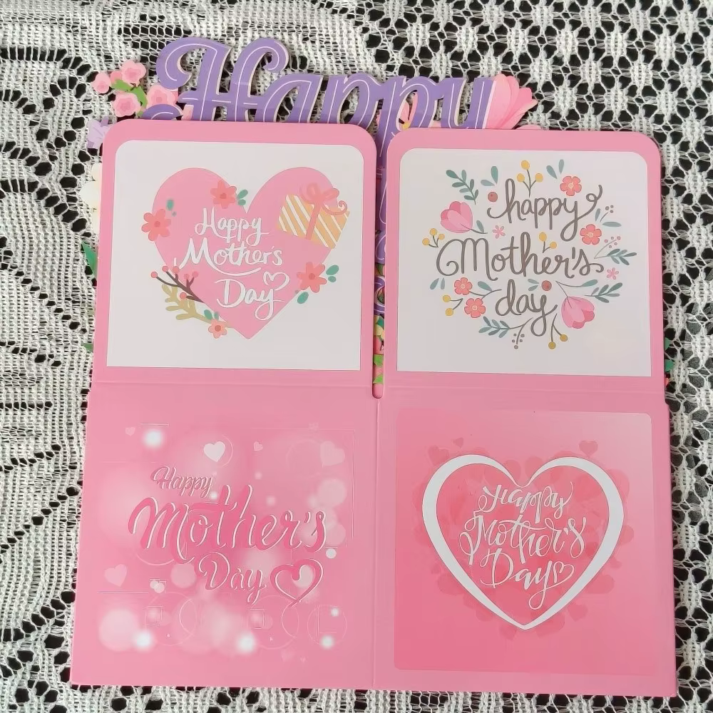 Cartes de Vœux Fête des Mères Bouquet Floral
