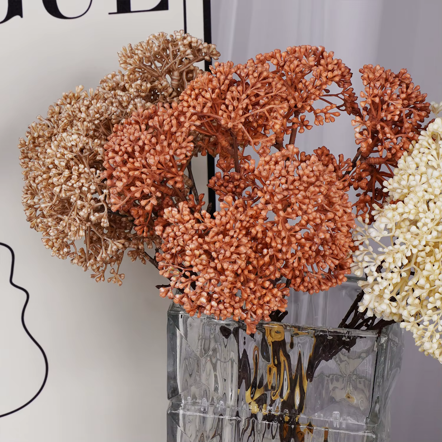 Bouquet de fleurs de Millet artificielles