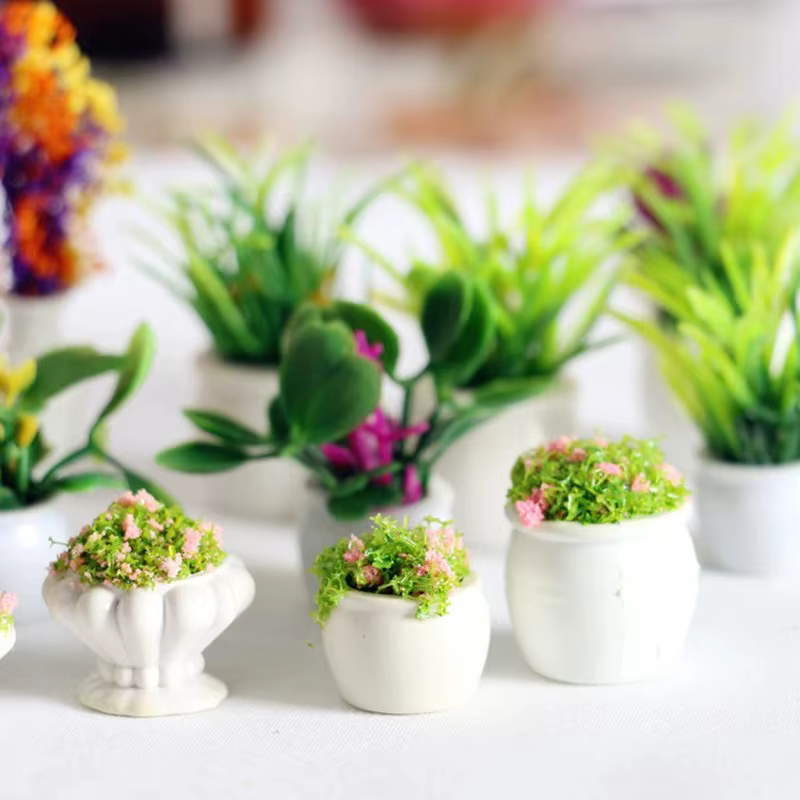 Mini Pot de fleurs pour maison de poupée