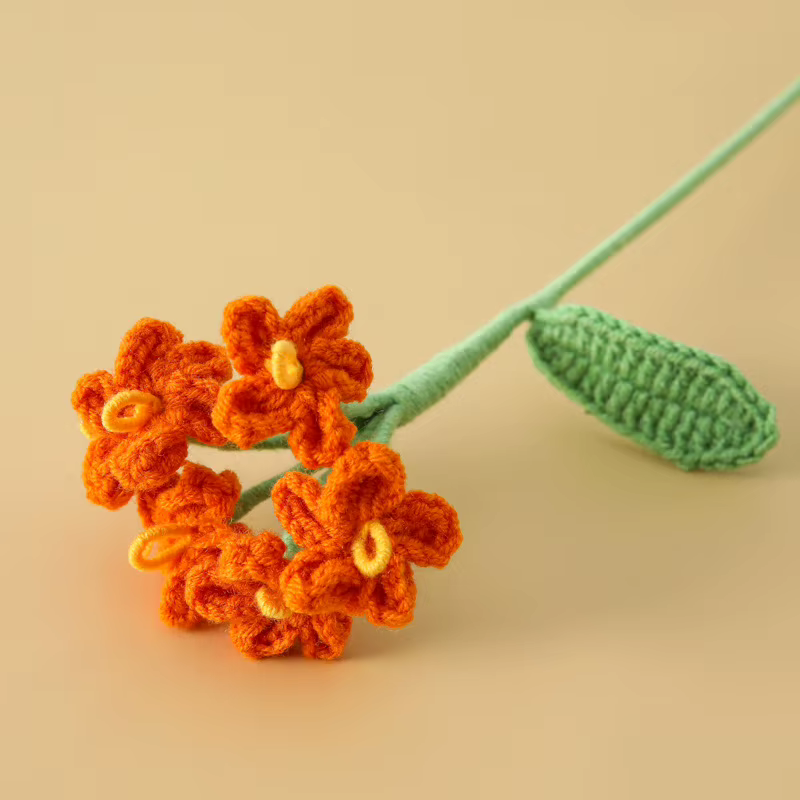 1pc Crochet fleurs tricotées