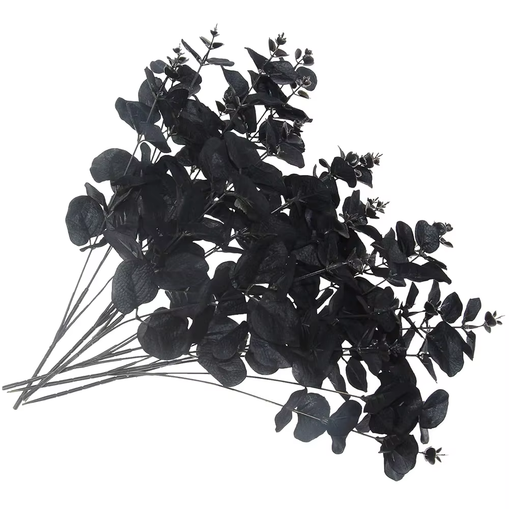 4 fourchettes d'argent feuilles plantes artificielles mariage mariée Bouquet maison vase jardin Table à manger intérieur extérieur bricolage boîte cadeau décor