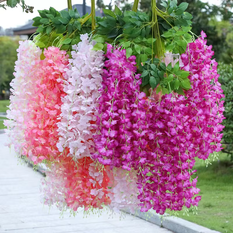 12 pièces de fleurs artificielles en soie