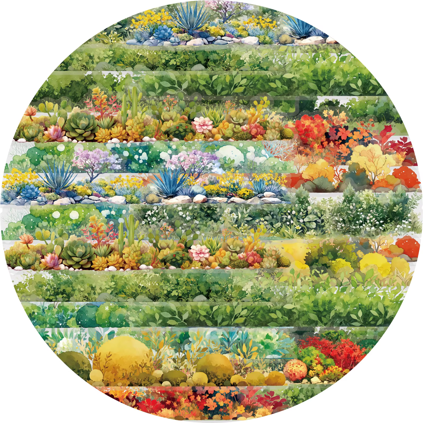 Etori Life 15 autocollants colorés pour bordures de plantes