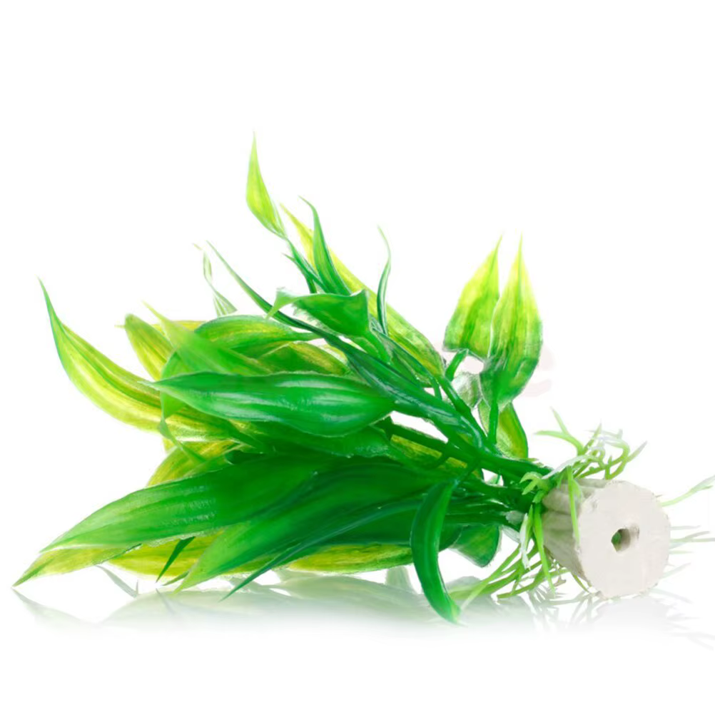 Plantes artificielles décoratives pour aquarium